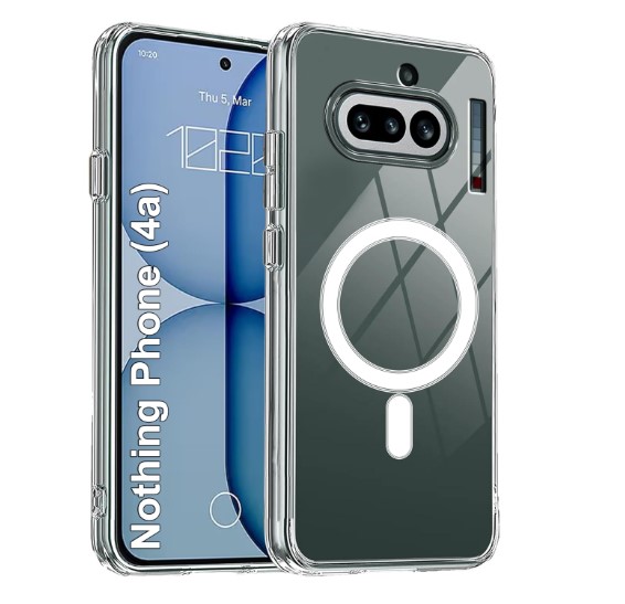 Nothing Phone 4A Back Cover Magsafe Premium Hard Case Anti Yellow