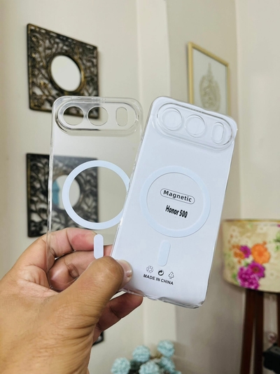 Anti Yellow Honor 500 Pro Back Cover Hard Transparent Pure White ShockProf Back Phone Case_img_1