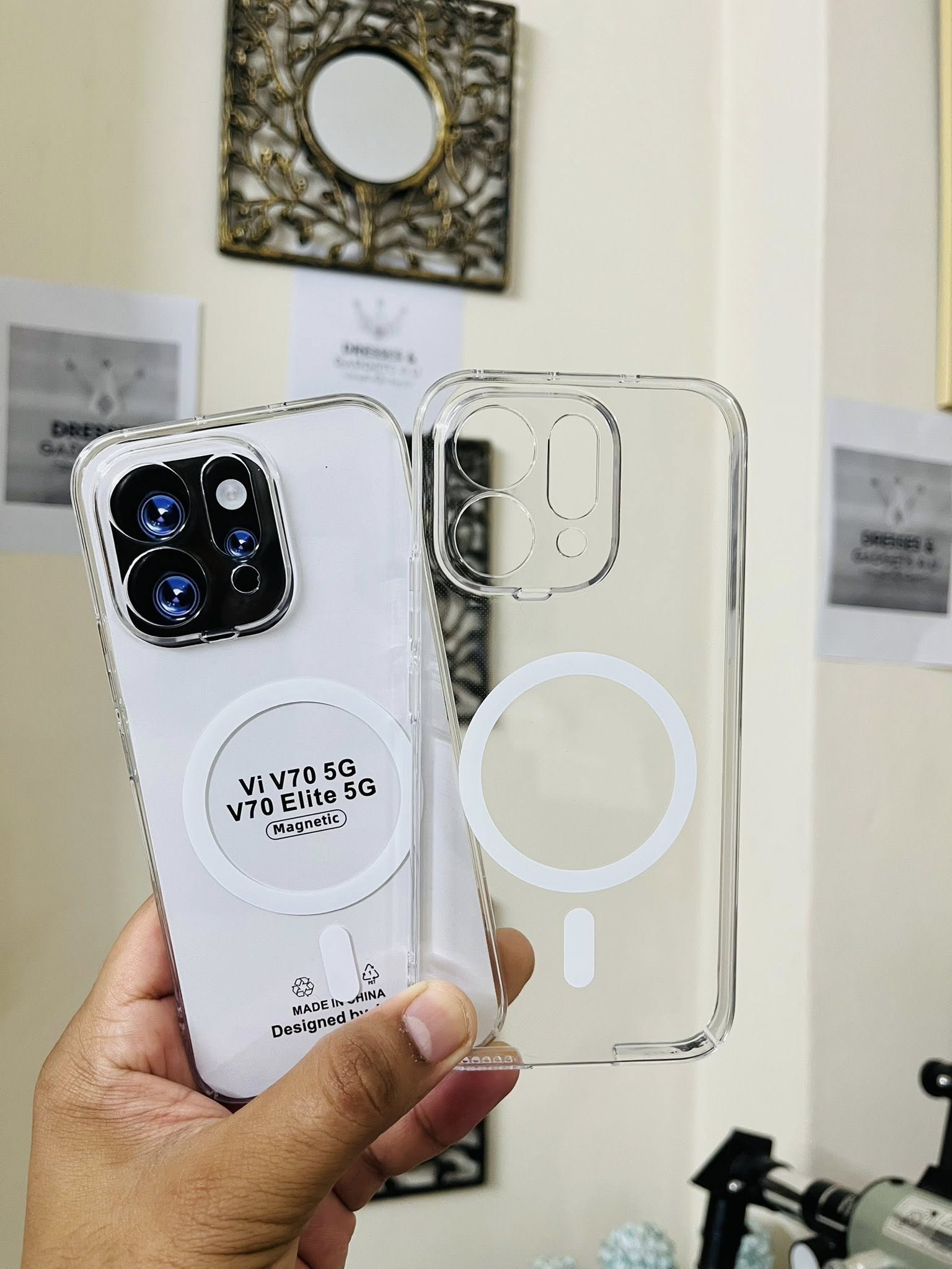 vivo V70/Vivo V70 Elite Back Cover Premium Trendy Shock Prof Back Case ANTI YELLOW