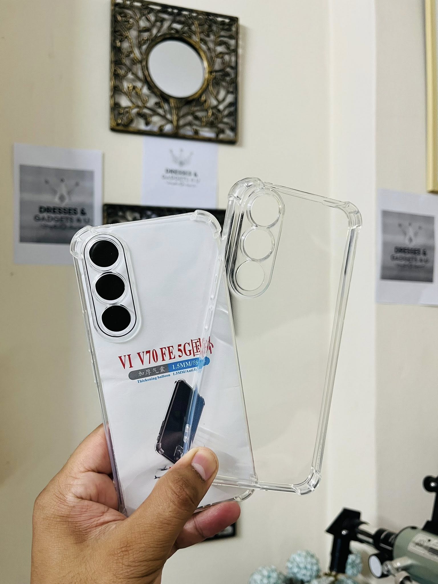vivo V70FE Back Cover Soft Transparent