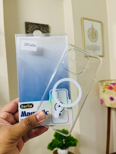 IQOO Z9 Turbo/Iqoo Neo 10R/IQoo Z9 Turbo Plus Anti Yellow Hard Case With Magsafe Design Only Tranparent ShockProf Back Cover_img_3