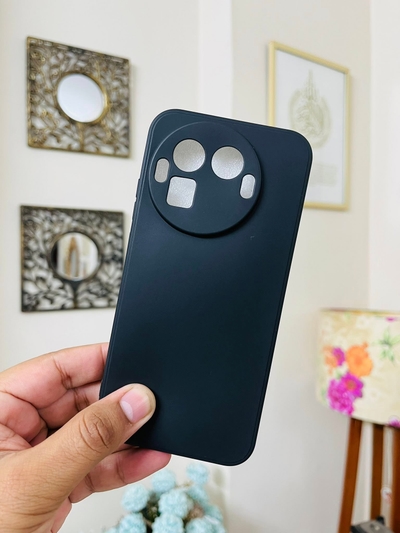 Realme GT8 Pro Back Cover Soft Silicone Phone Case Black Color_img_0