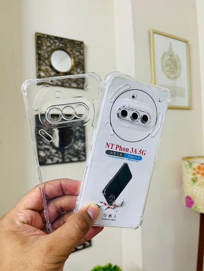 Nothing Phone 3a (Clear PC+ Transparent TPU Bumper) Soft Water Color Official Soft TPU Case With Bump_img_3