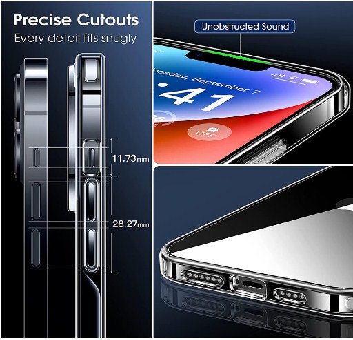 Crystal Clear Back Case Cover for iPhone 16e Soft Phone Case Transparent_img_7