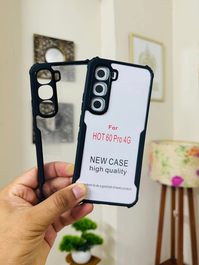 Infinix Hot 60 Pro Back Cover Transparent Hard Shock Prof Back Cover XUNDDFUSION_img_2