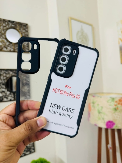 Infinix Hot 60 Pro Plus Back Cover Transparent Hard Shock Prof Back Cover XUNDDFUSION_img_0