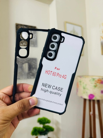 Infinix Hot 60 Pro Plus Back Cover Transparent Hard Shock Prof Back Cover XUNDDFUSION_img_1