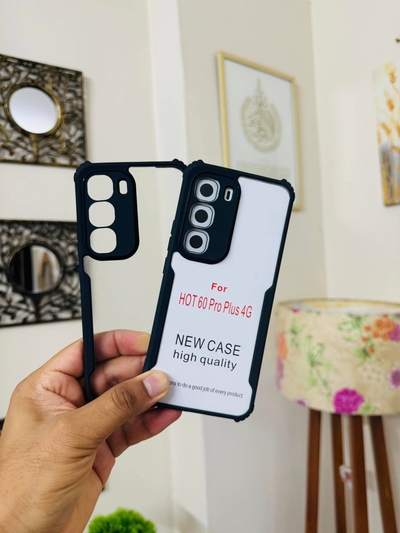 Infinix Hot 60 Pro Plus Back Cover Transparent Hard Shock Prof Back Cover XUNDDFUSION_img_4