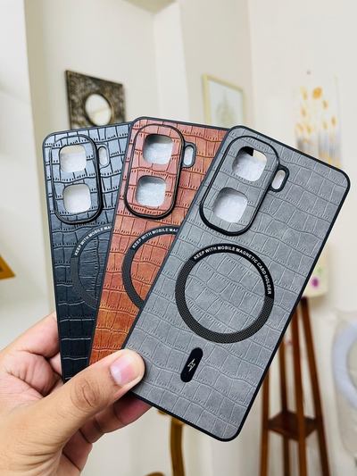 IQOO Neo 10 / Neo 10 Pro Back Cover Leather Finished WIth Magsafe Phone Case Magsafe Working_img_0