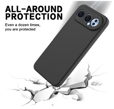 Honor 500 Pro Back Cover Silicone Pure Black_img_1
