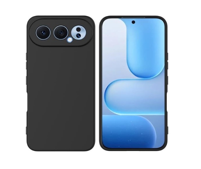 Honor 500 Pro Back Cover Silicone Pure Black
