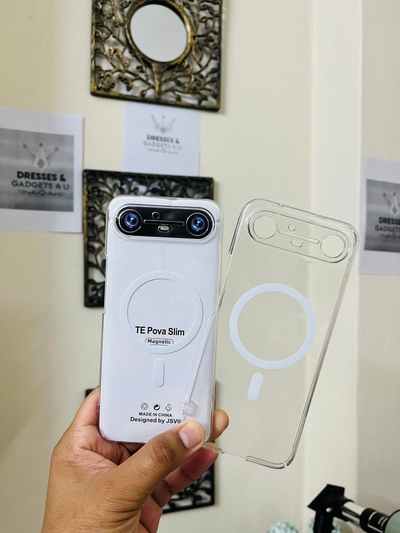 Tecno Pova Slim 5G Back Cover Transparent Anti Yellow Hard Case_img_5