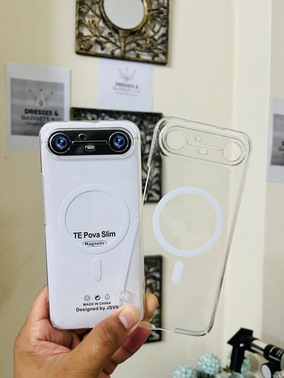 Tecno Pova Slim 5G Back Cover Transparent Anti Yellow Hard Case_img_0